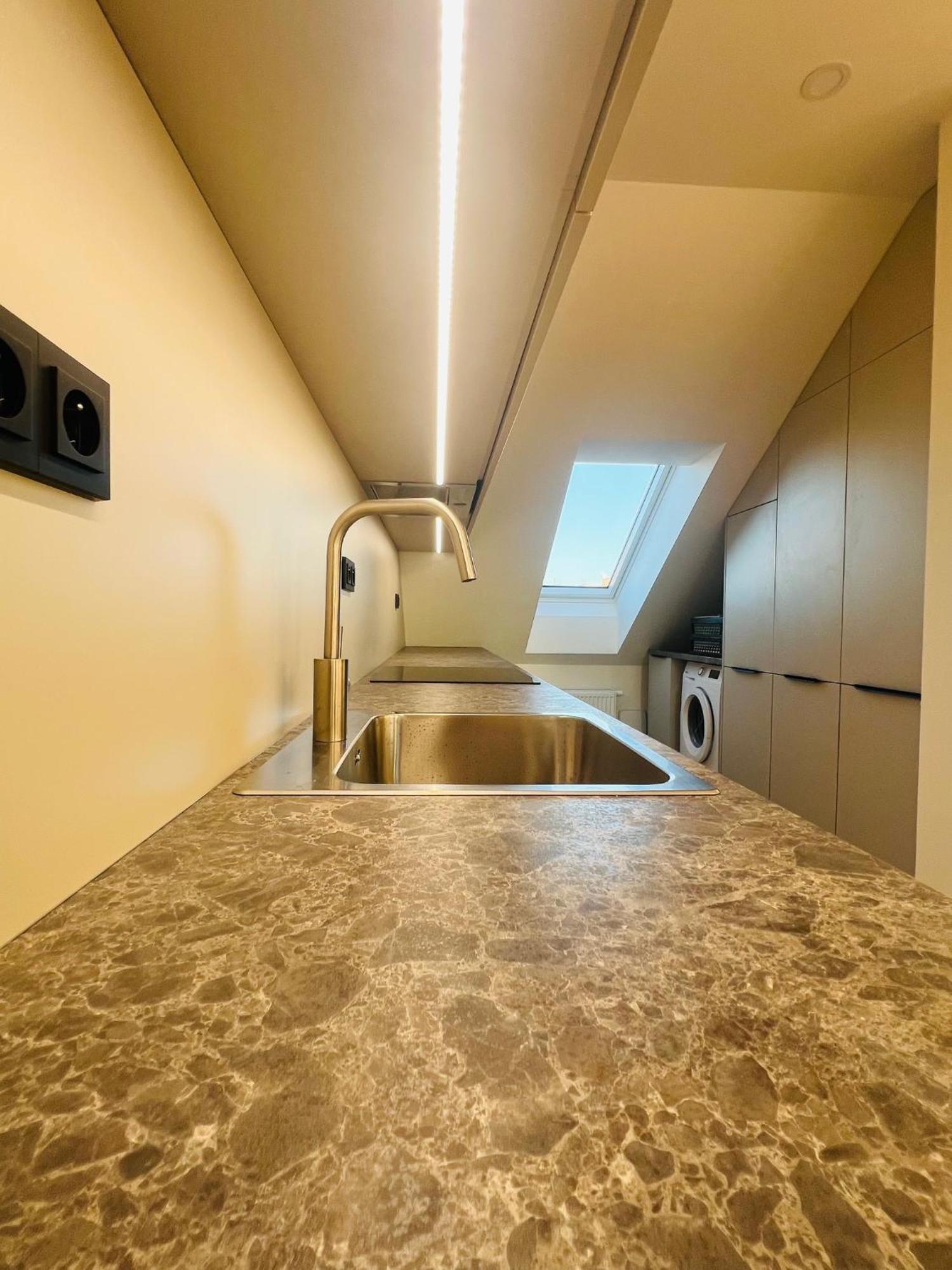 New Sunny Rooftop With A Terrace 10 Minutes From City Centre Apartamento Praga